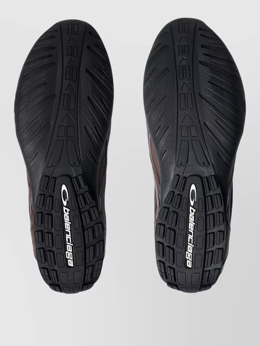 Balenciaga Leather Lace-Up Sneakers