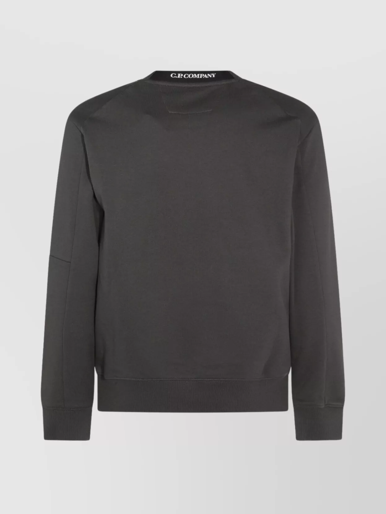 C.p. Company Pocket Crew Neck Long Sleeve Ribbed Sweatshirt