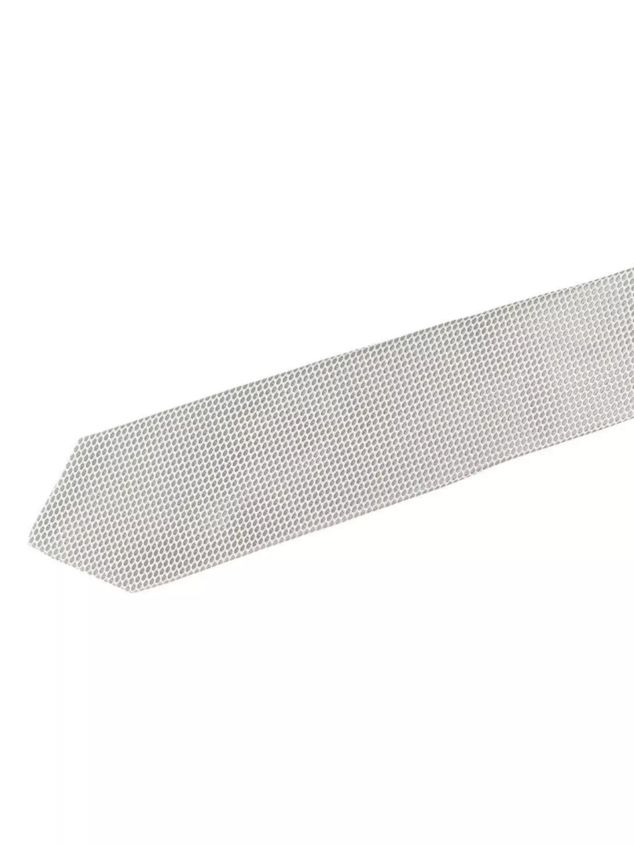 Barba Napoli Pointed Tip Slim Silk Tie With Textured Pattern