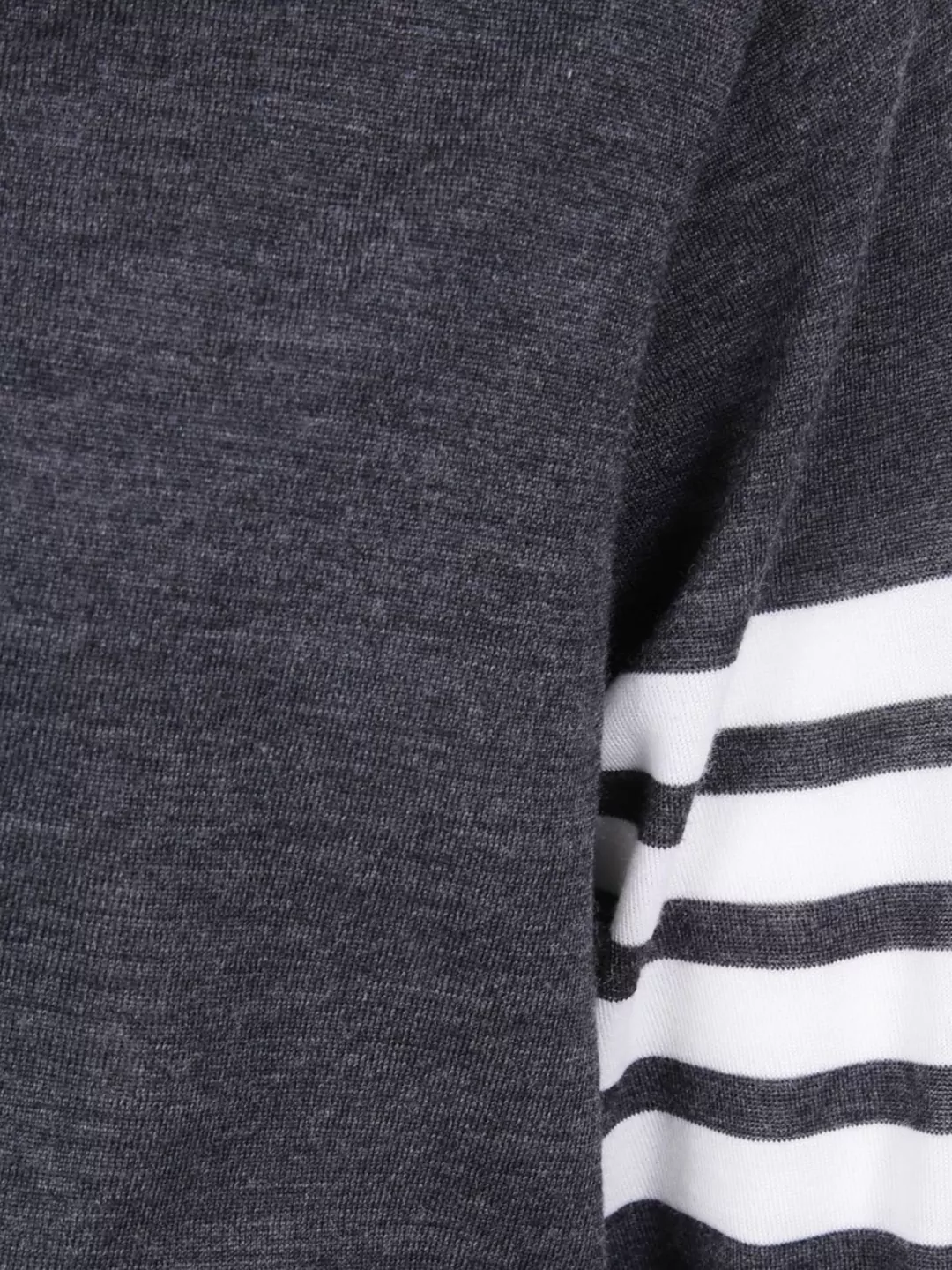 Thom Browne V Neck Cardigan With Stripes And Pockets