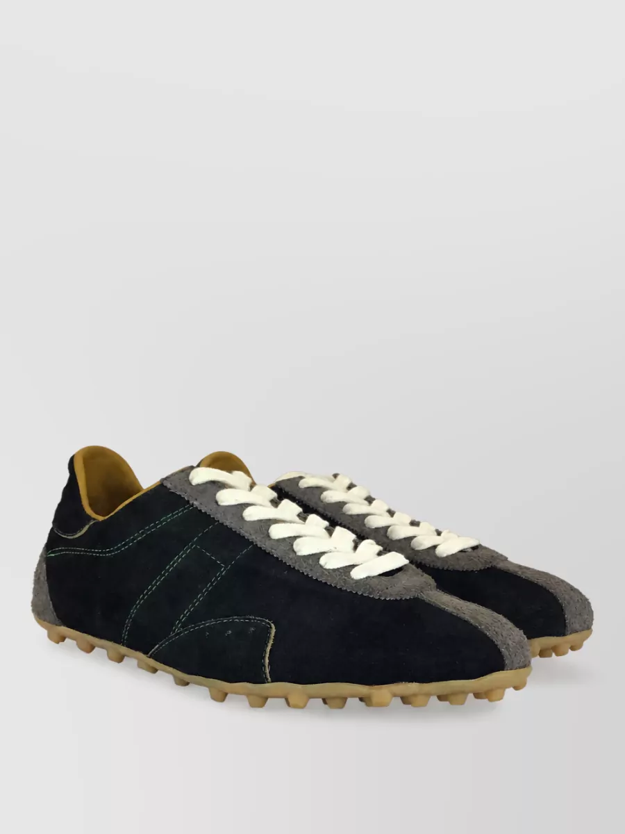 Maison Margiela leather low-top lace-up sneakers