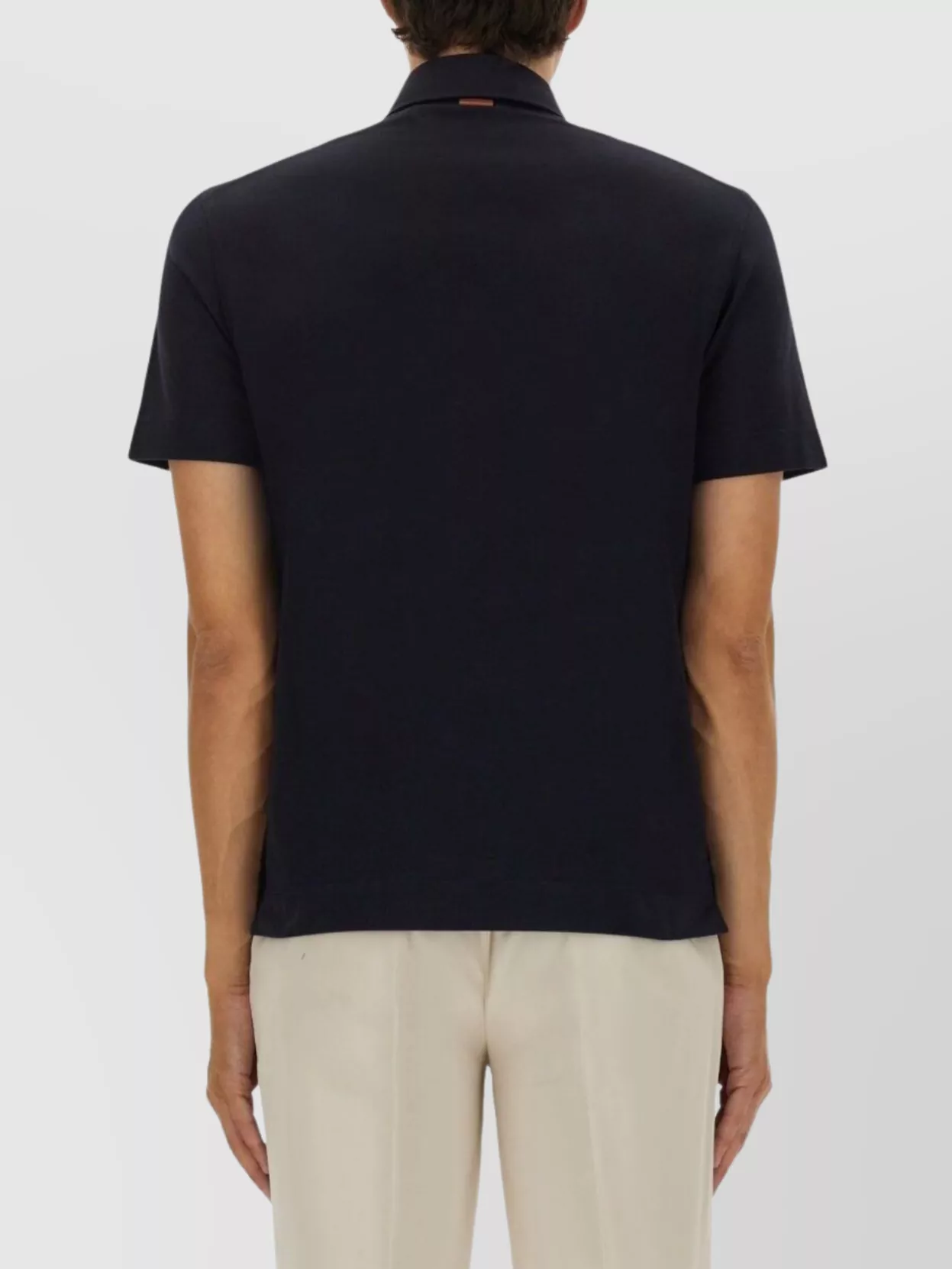 Zegna Polo Shirt With Chest Pocket And Collar
