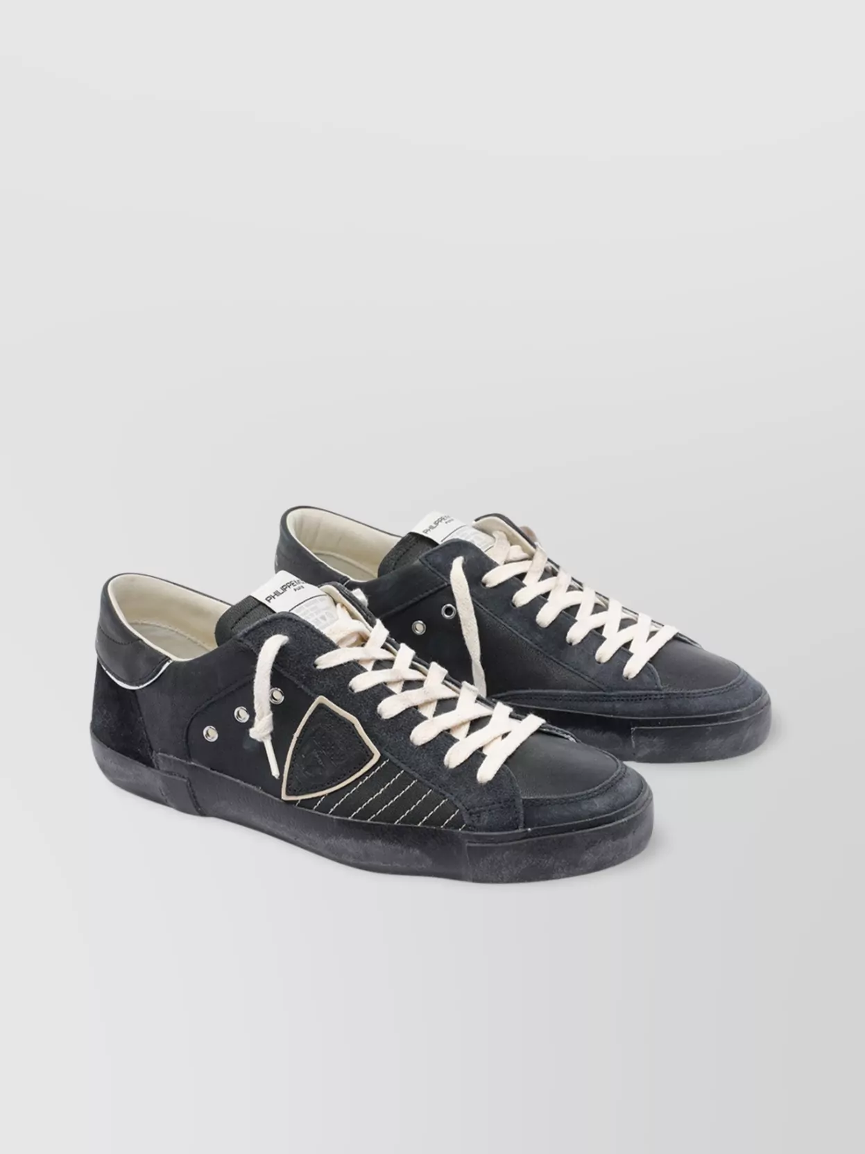 Philippe Model Low Top Sneakers Contrast Stitching