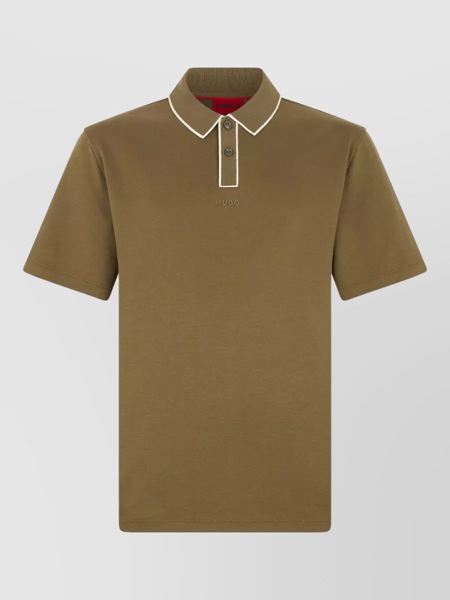 Boss cotton short-sleeve polo shirt