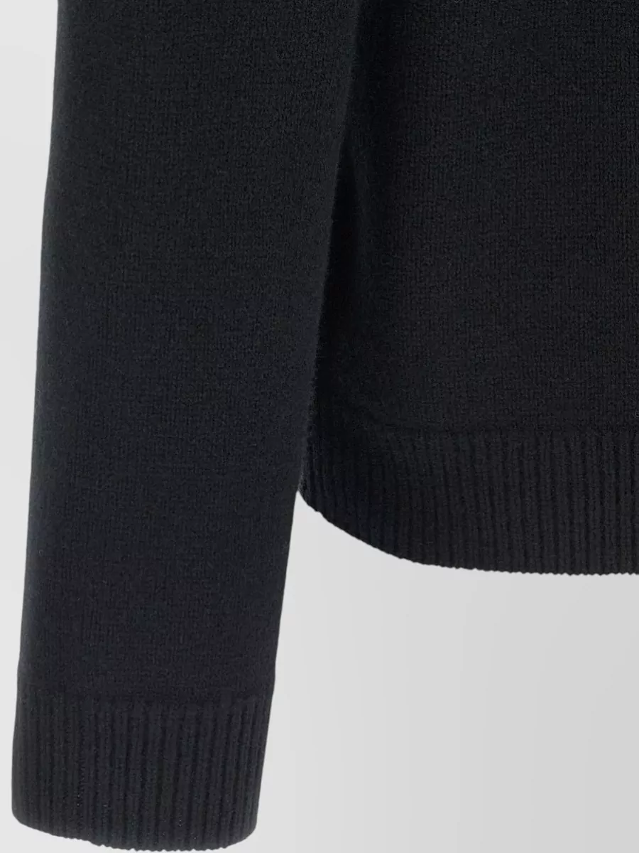 Maison Kitsuné Merino Wool V-Neck Buttoned Cardigan