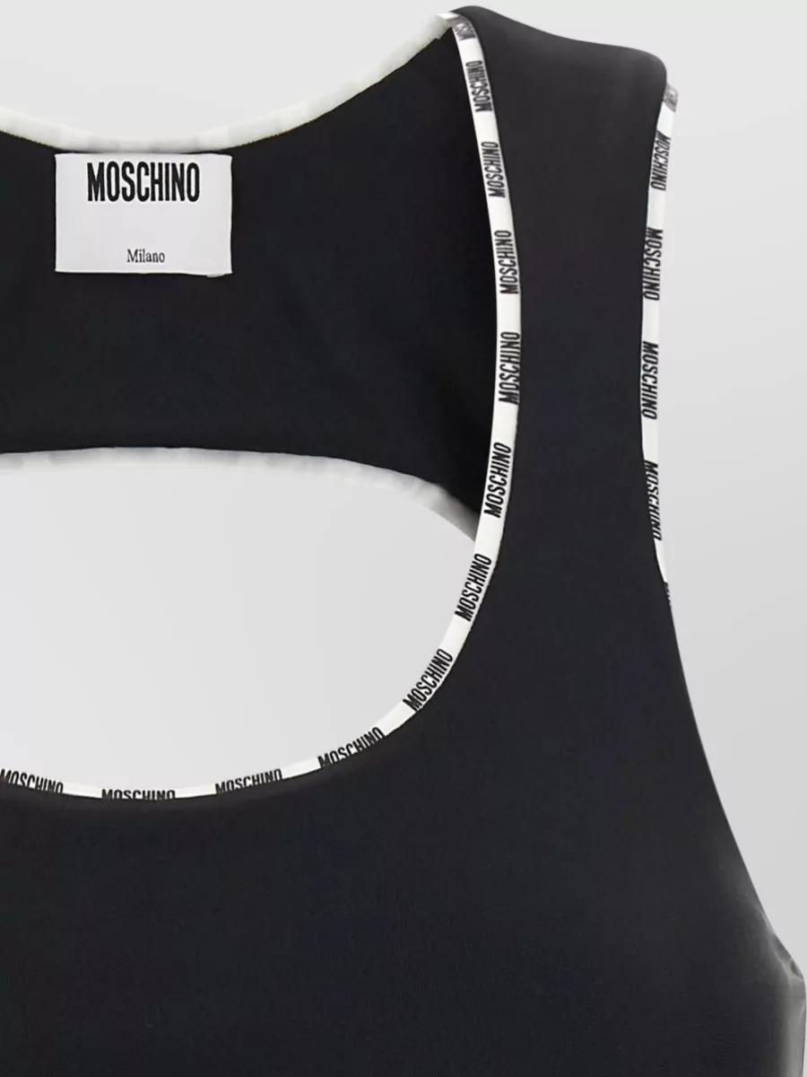 Moschino Stretch Technical Sports Bra