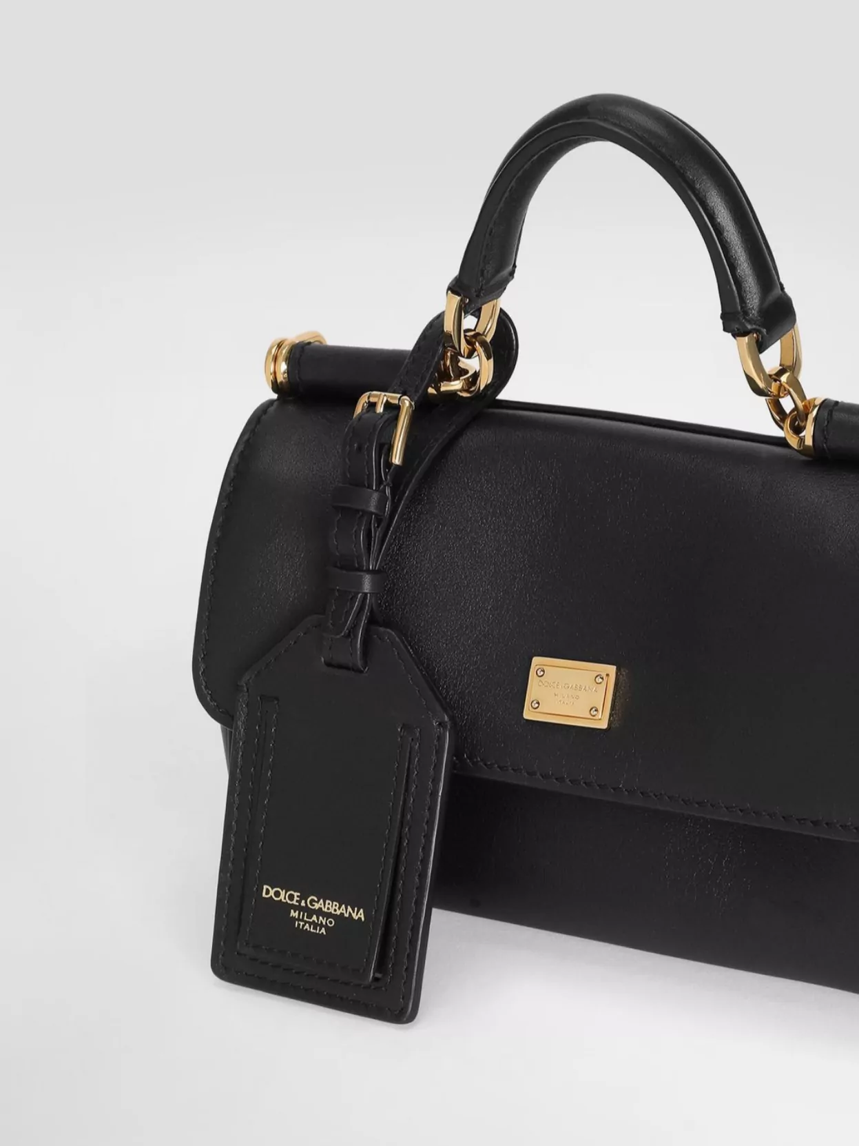 Dolce&Gabbana Sicily Leather Shoulder Bag