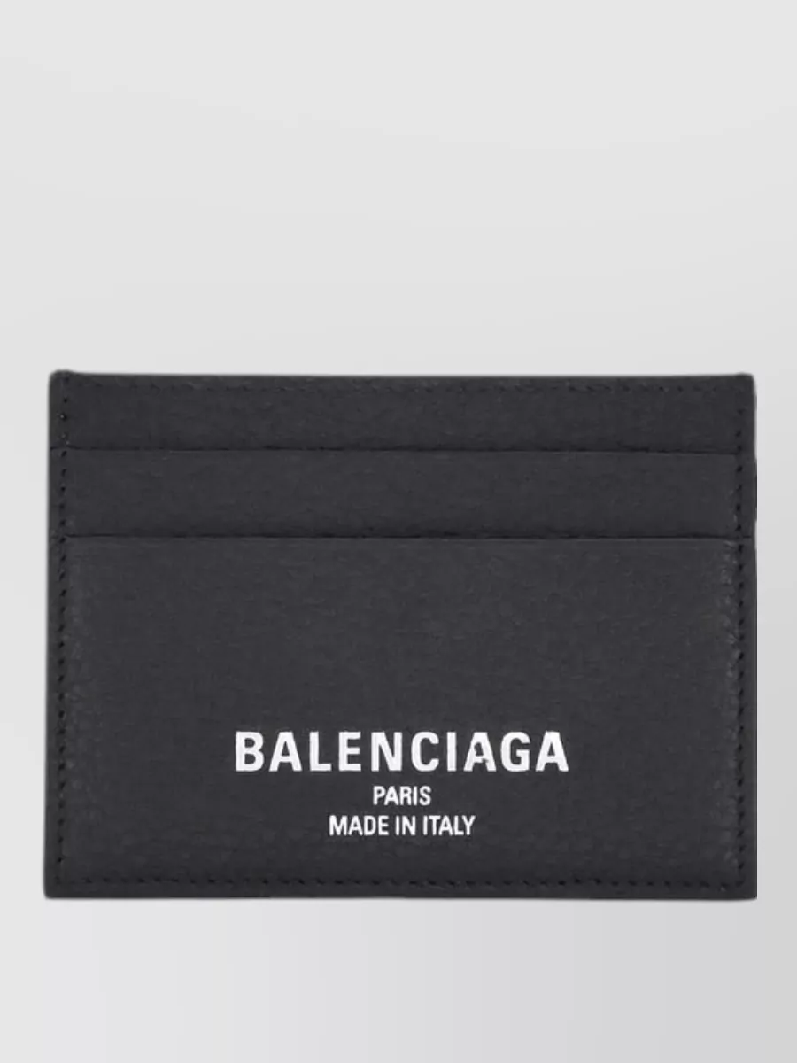 Balenciaga leather card holder