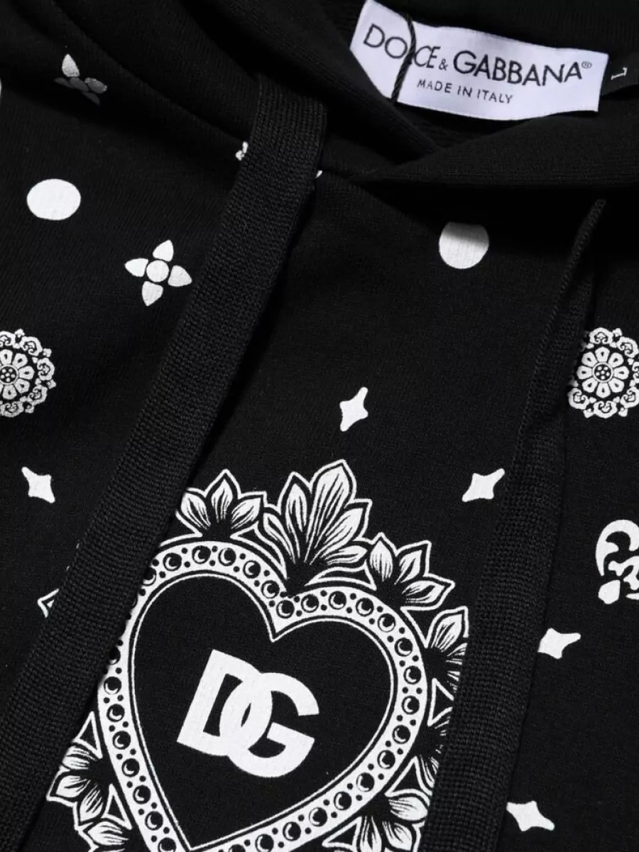 Dolce&Gabbana Bandana Print Hooded Sweatshirt