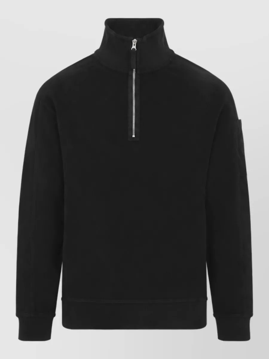 C.P. Company cotton long-sleeve polo sweatshirt