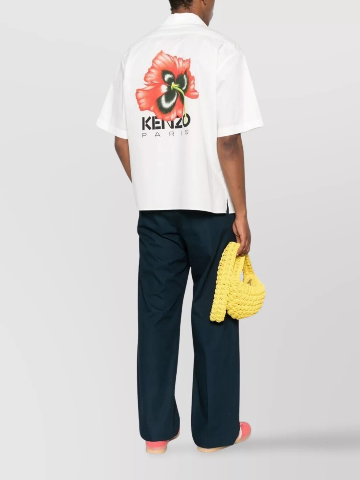 Kenzo Shirt Relaxed Fit Floral Back Design