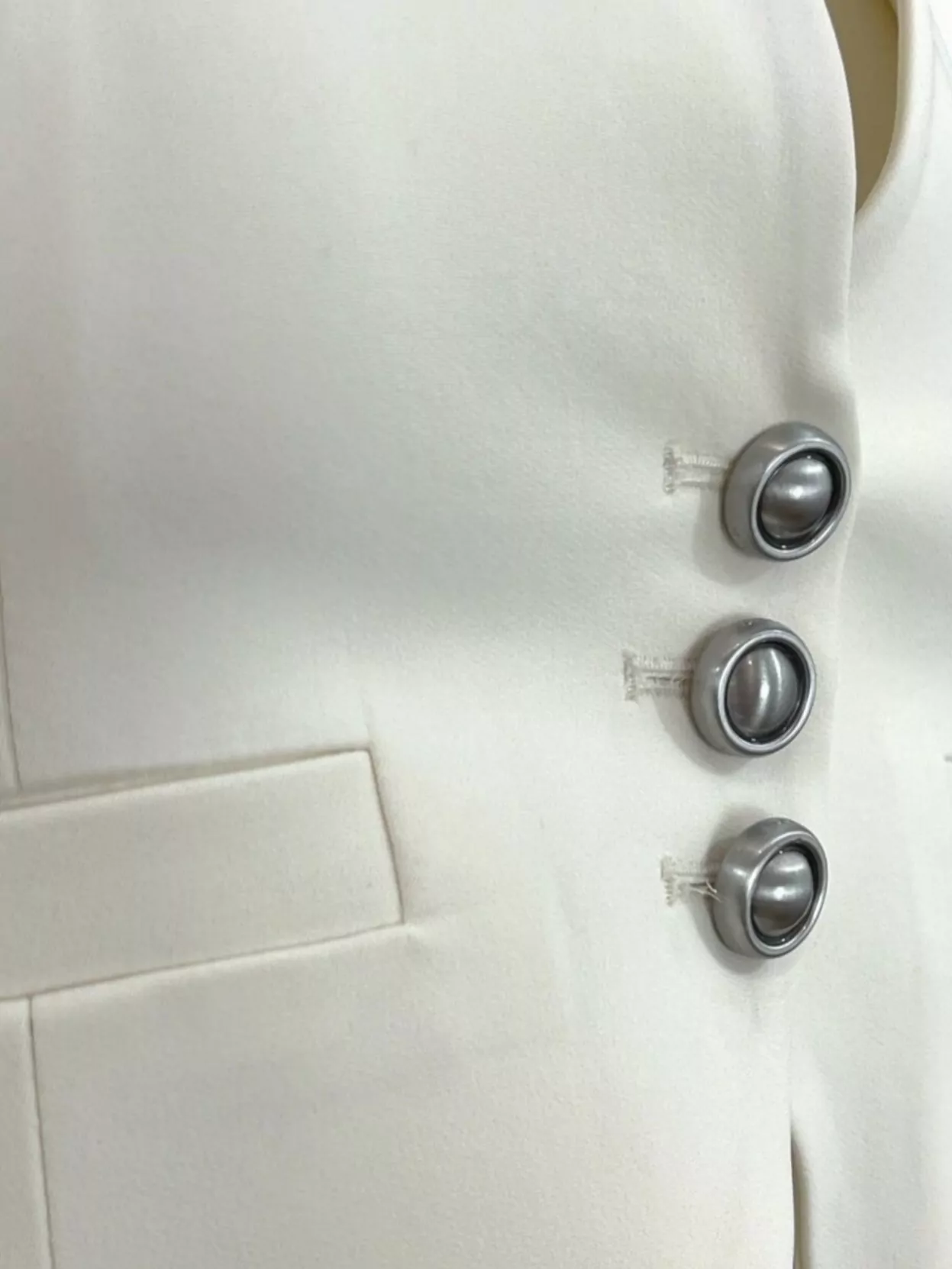 Pinko Halterneck Cropped Waistcoats Button Detailing