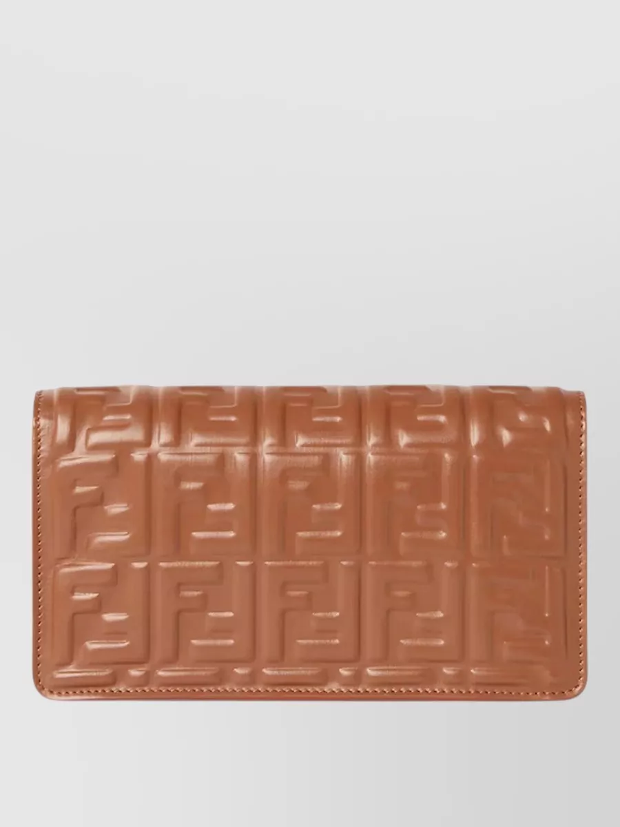 Fendi leather wallet on chain