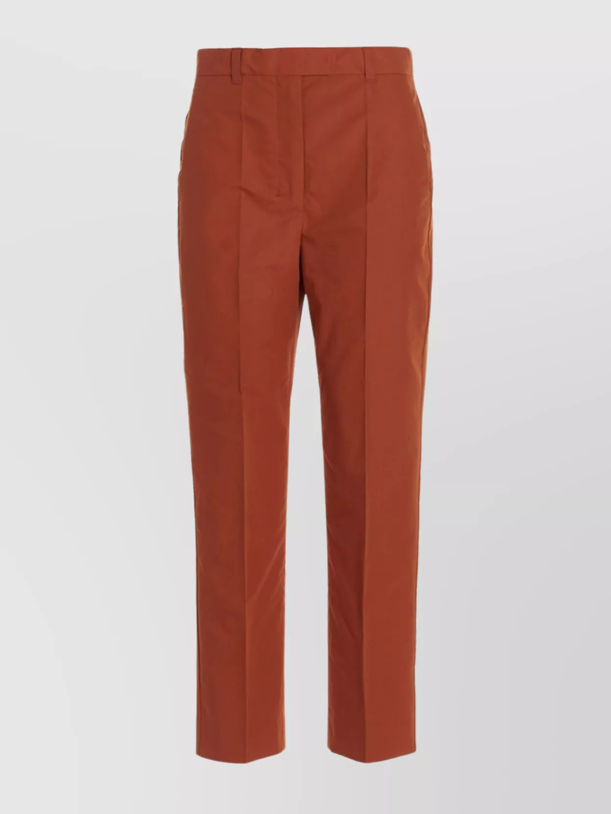 's Max Mara 'elodia' Straight Leg Pants With Front Pleats In Burgundy