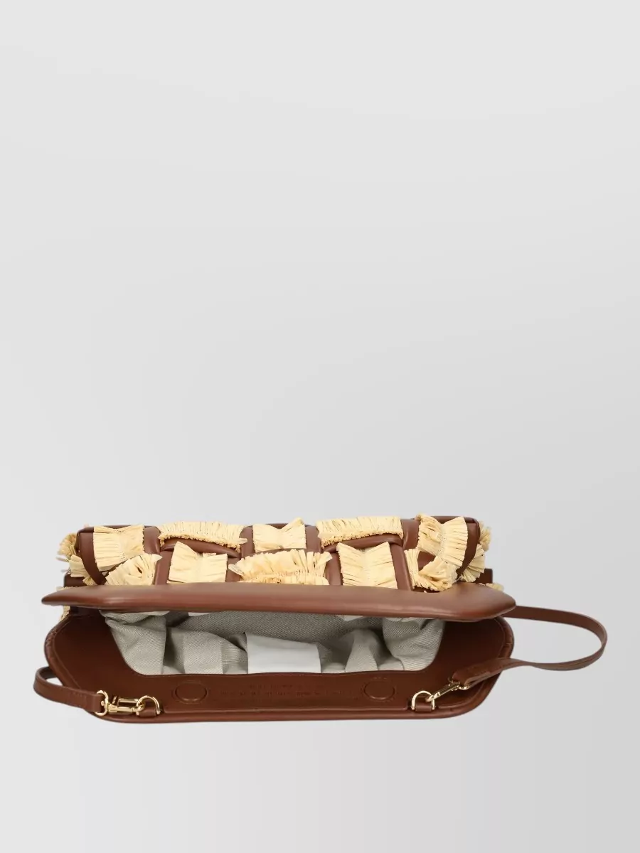 Themoiré Bios Leather Clutch Bag