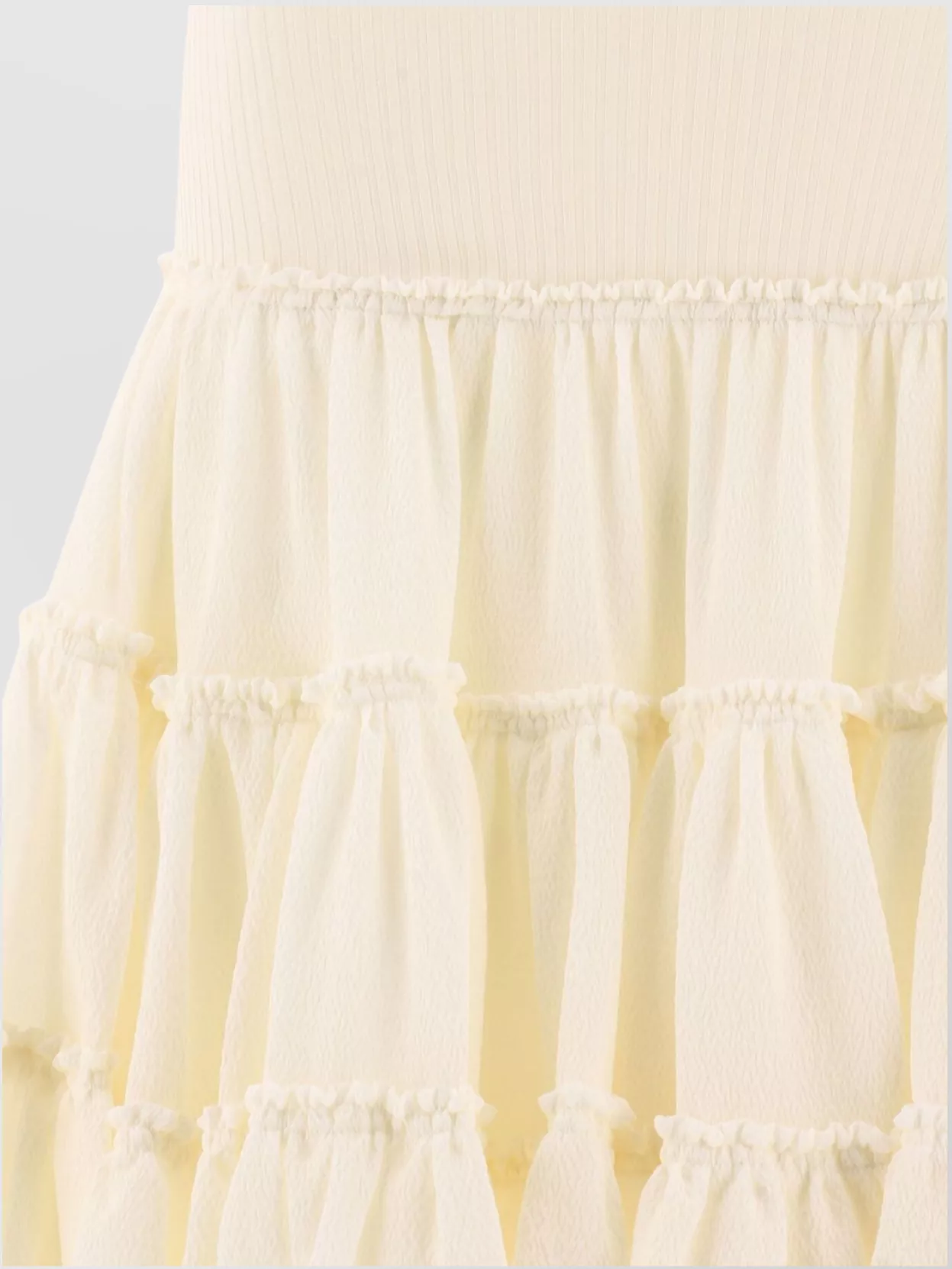 Loewe Asymmetric Ruffled Skirt Elastic Waistband