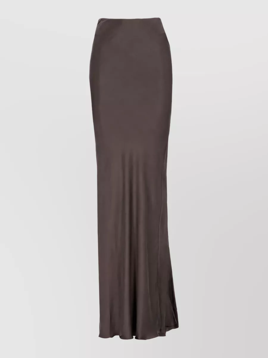 The Andamane silk midi skirt
