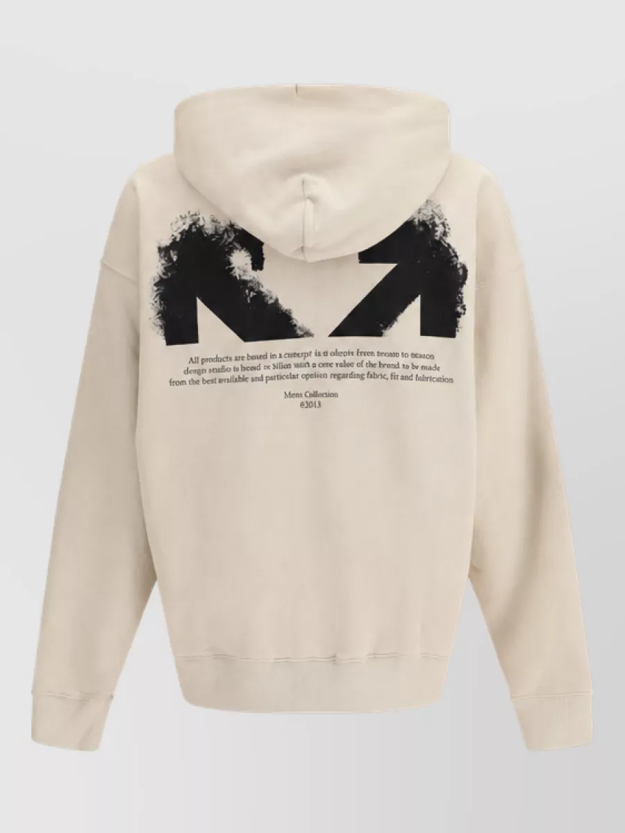 Off-White Cotton Logo-Print Hoodie