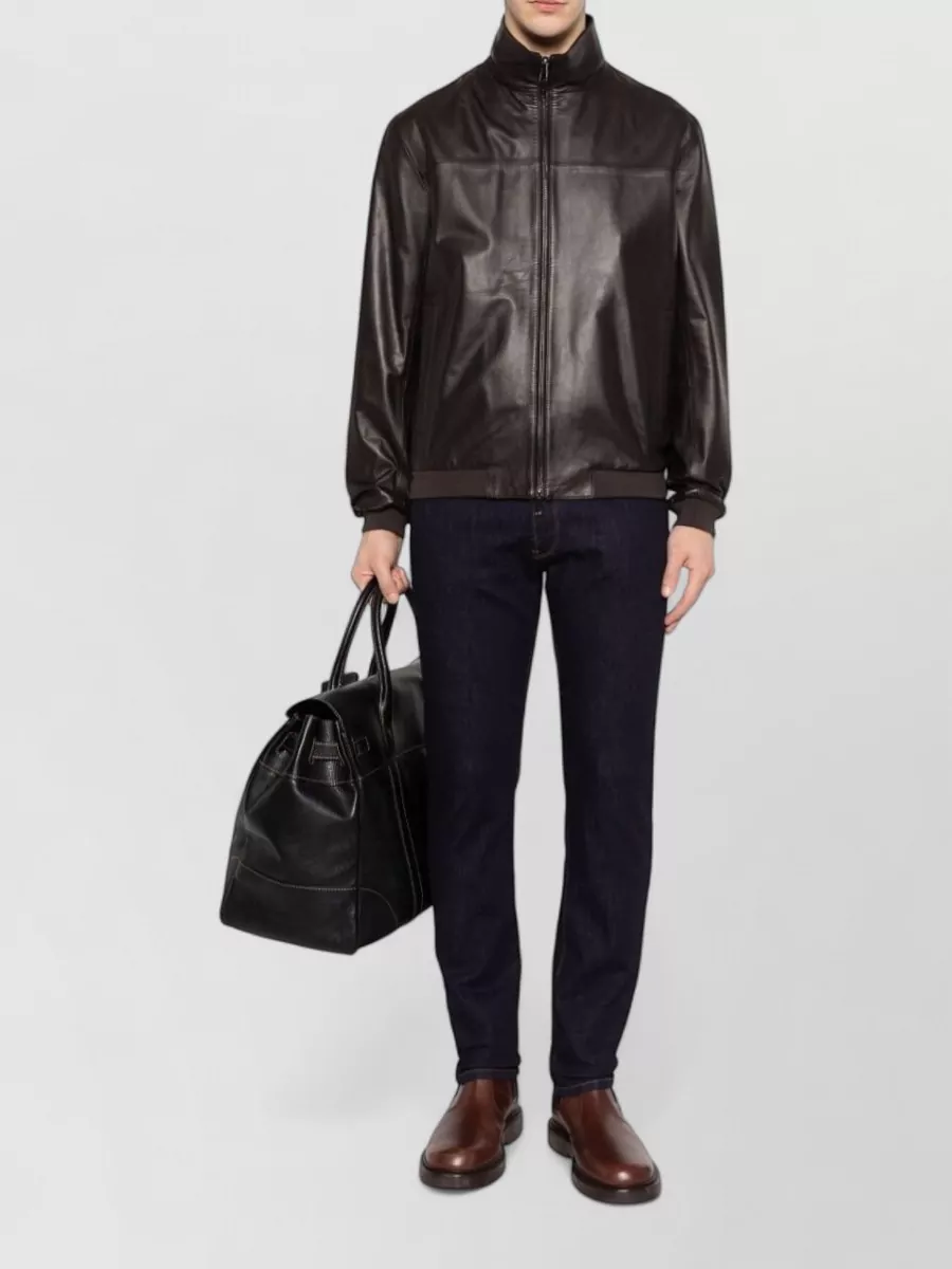 Emporio Armani Denim Mid-Rise Skinny Trousers