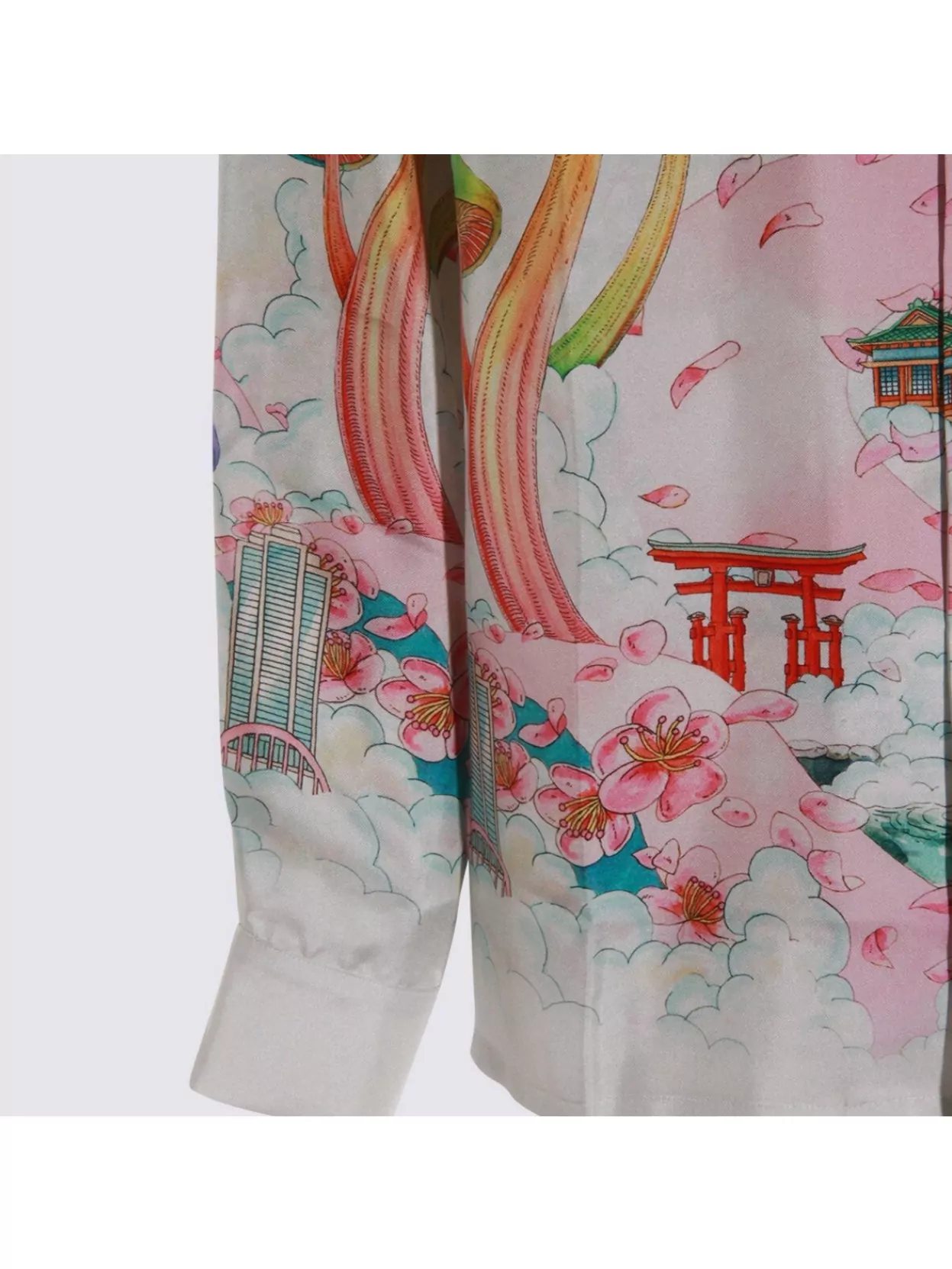 Casablanca Graphic Print Long Sleeve Shirt With Pocket
