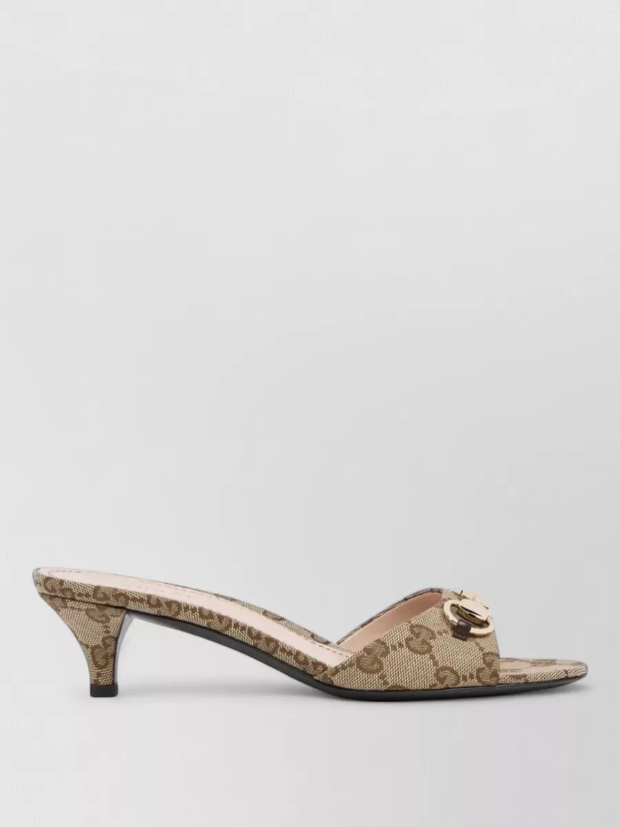 Gucci Gg canvas horsebit mules