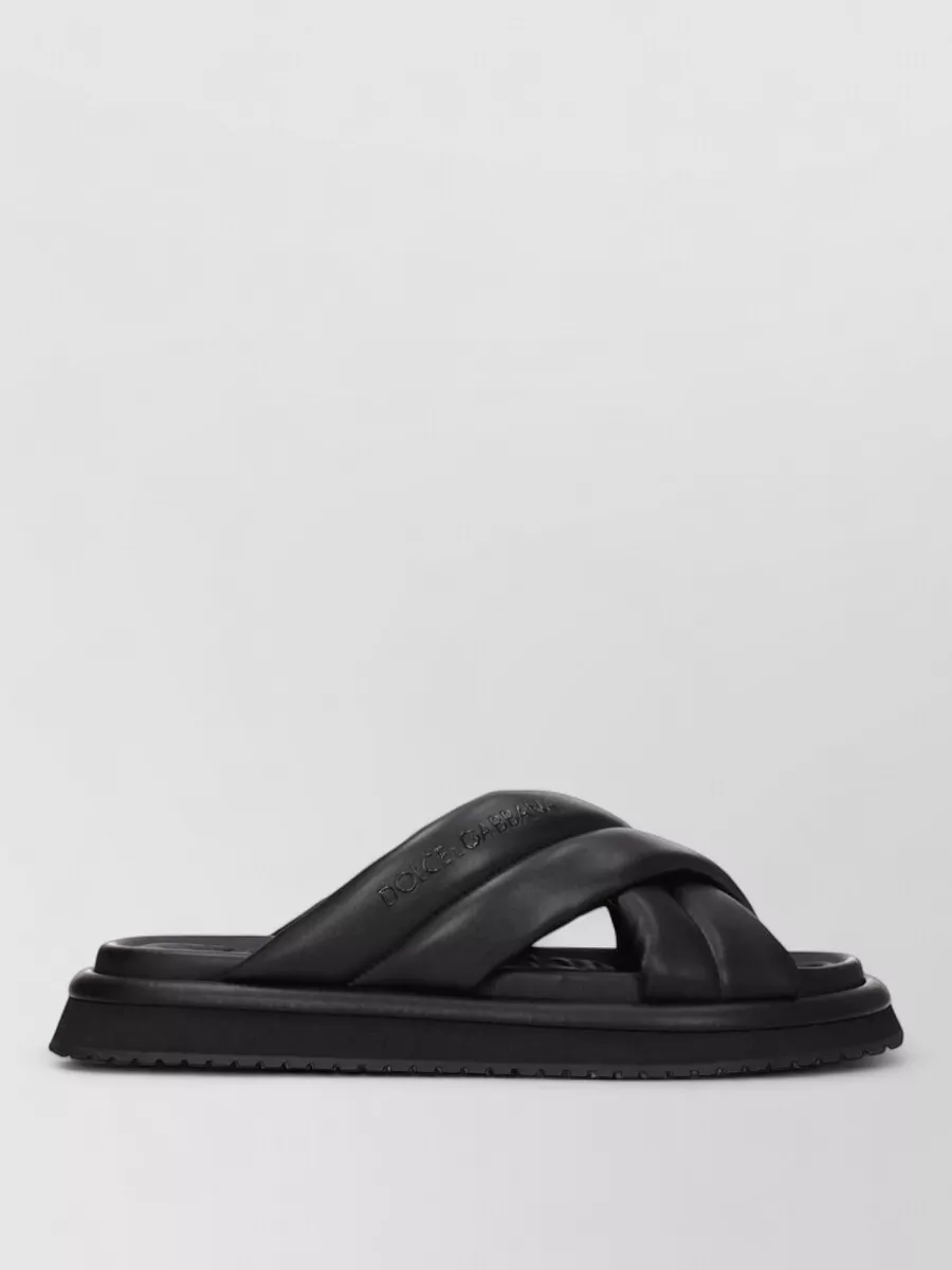 Dolce&Gabbana Leather Slides