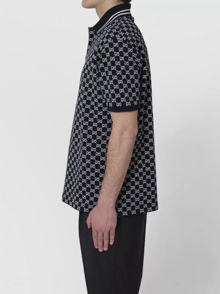 Gucci Jacquard Piqué Polo Shirt