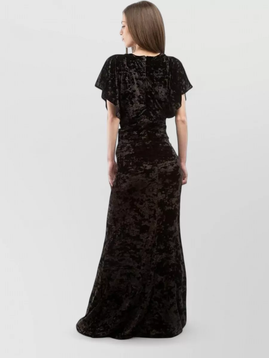 Moschino Lightweight Wool Blend Oversized Maxi Dress