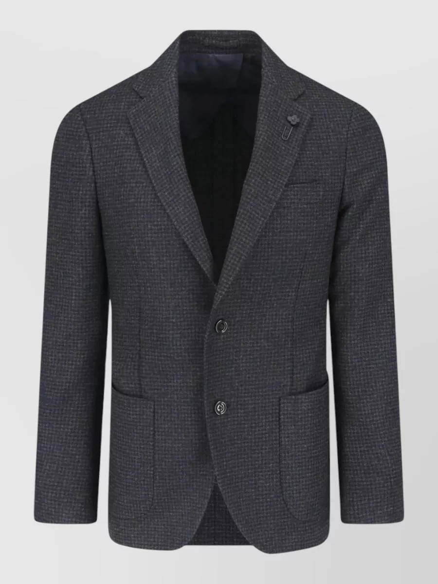 Lardini Cotton single-breasted suit jacket