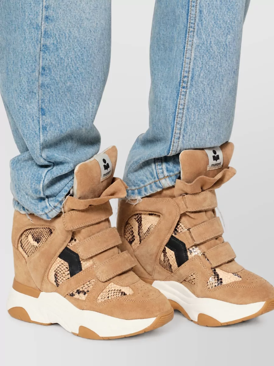 Isabel Marant Leather High-Top Sneakers