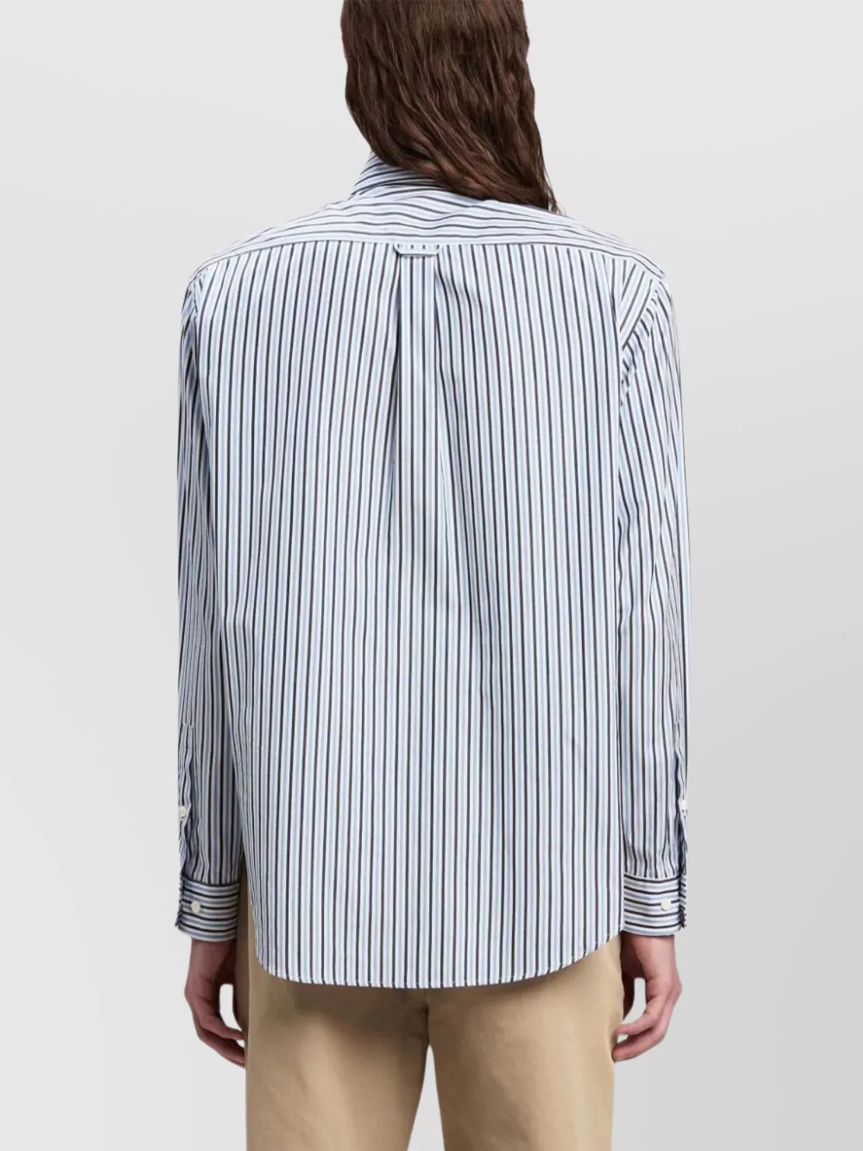 Palm Angels Neon Logo Striped Shirt