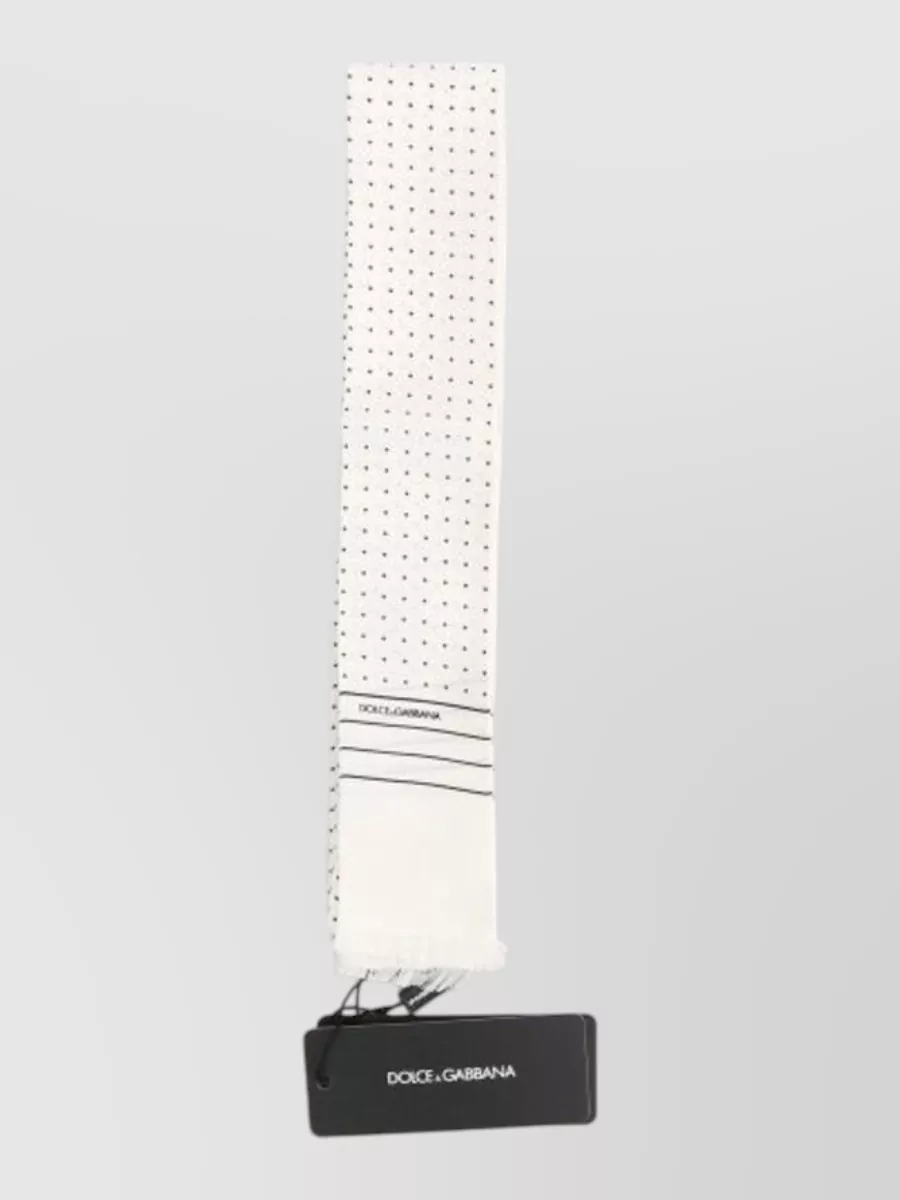 Dolce&Gabbana silk polka-dot skinny scarf