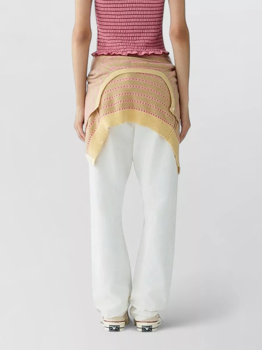 Guest In Residence Cashmere Smocked Polo Top