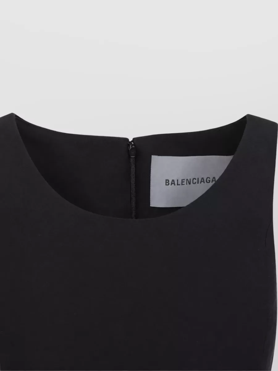 Balenciaga Silk Blend Sleeveless Mini Dress