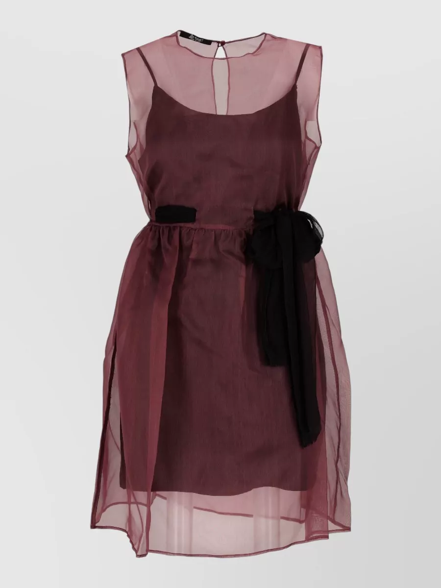 La Rose midi dress with slip