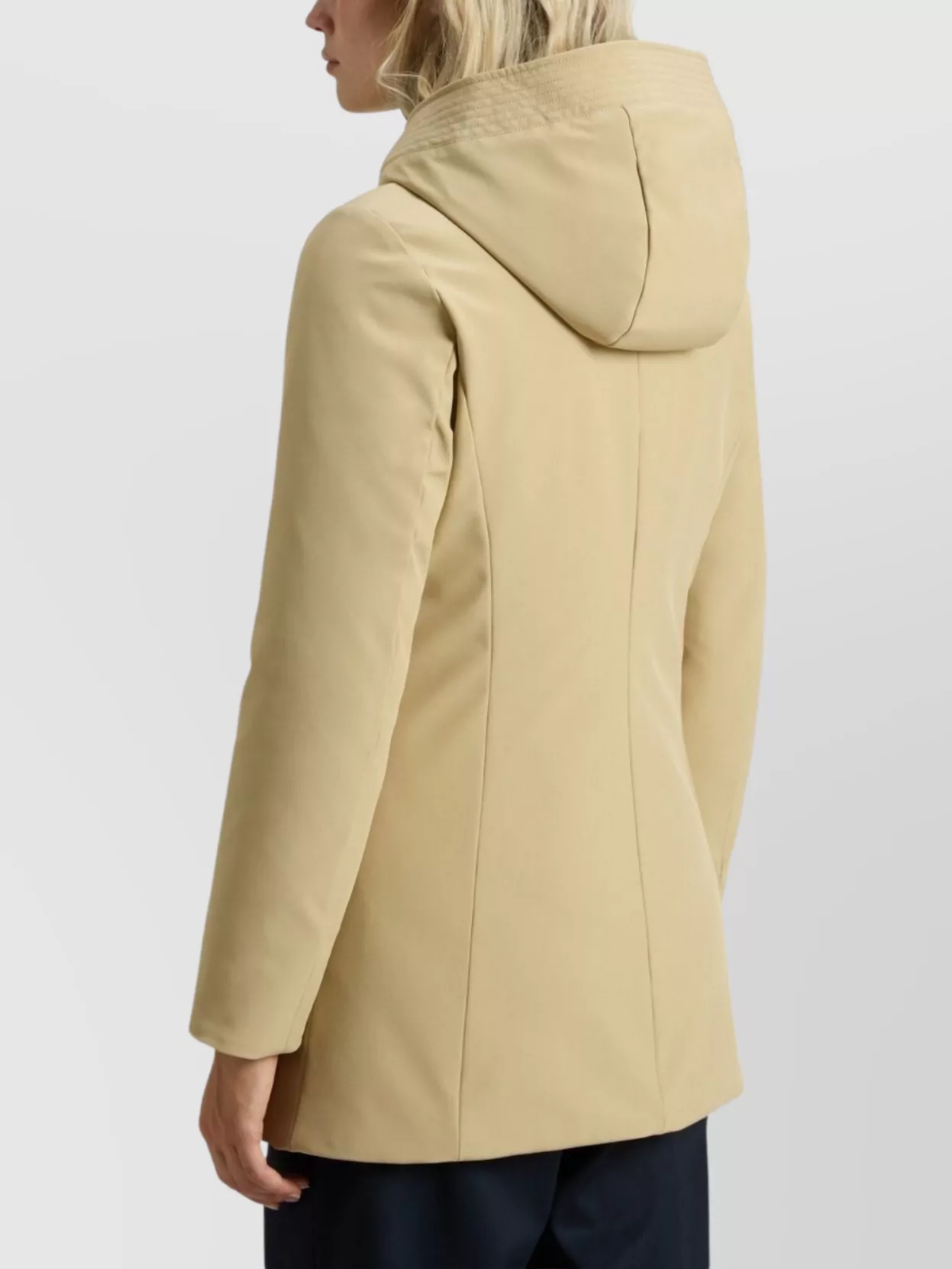 Woolrich Parka Hooded Quilted Detail