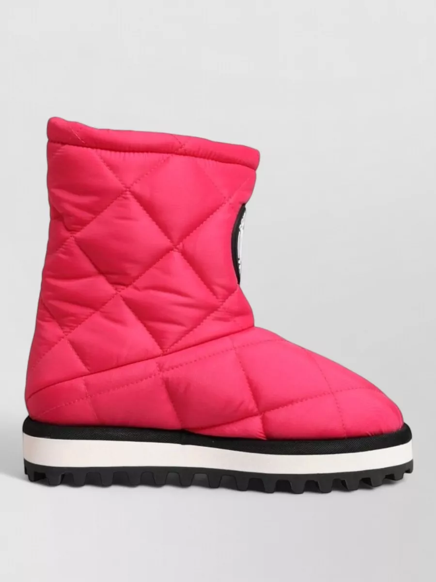 Dolce&Gabbana Quilted Mid Calf Boots