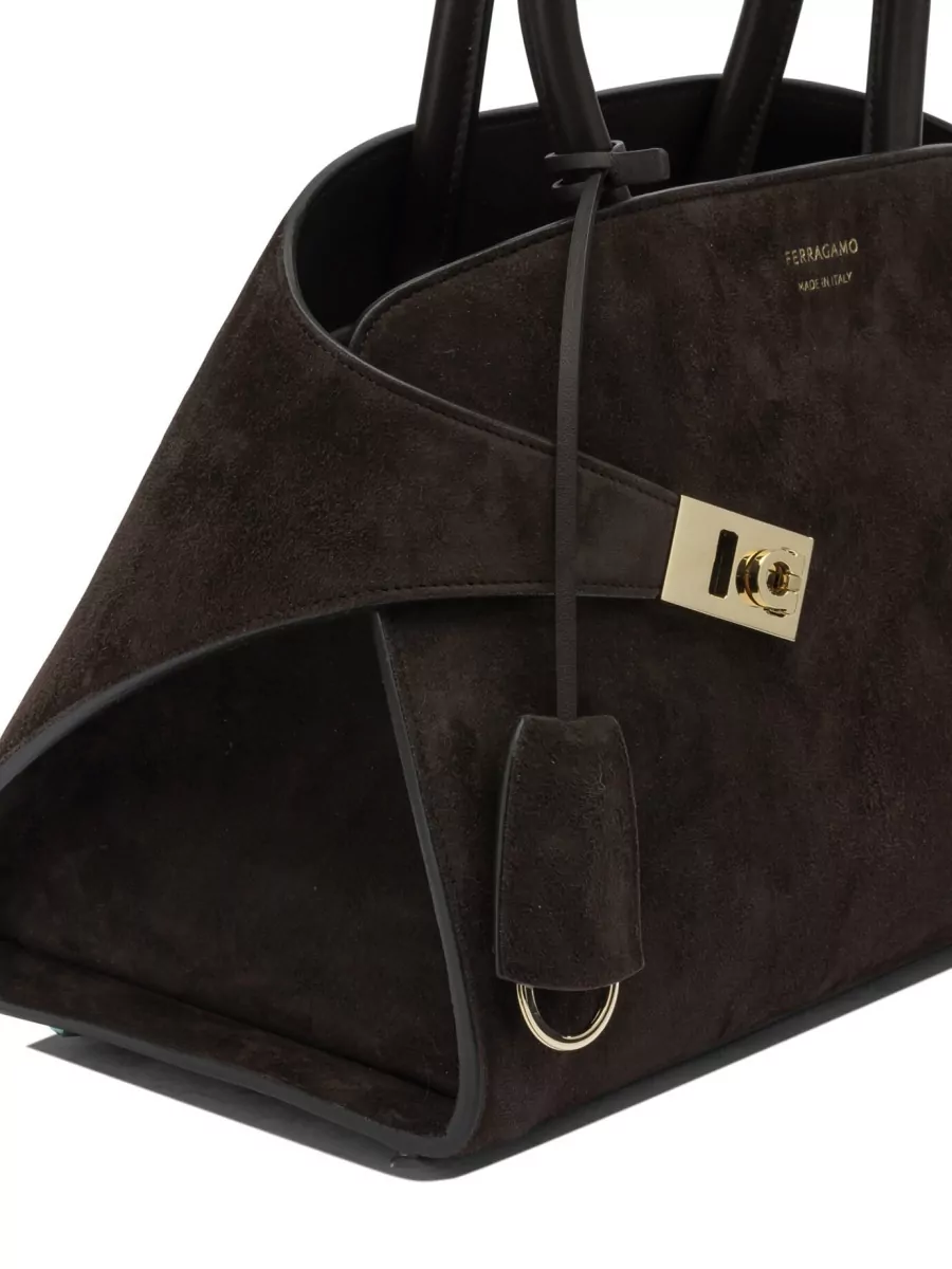Ferragamo The Hug Bag Small Leather Tote Bag