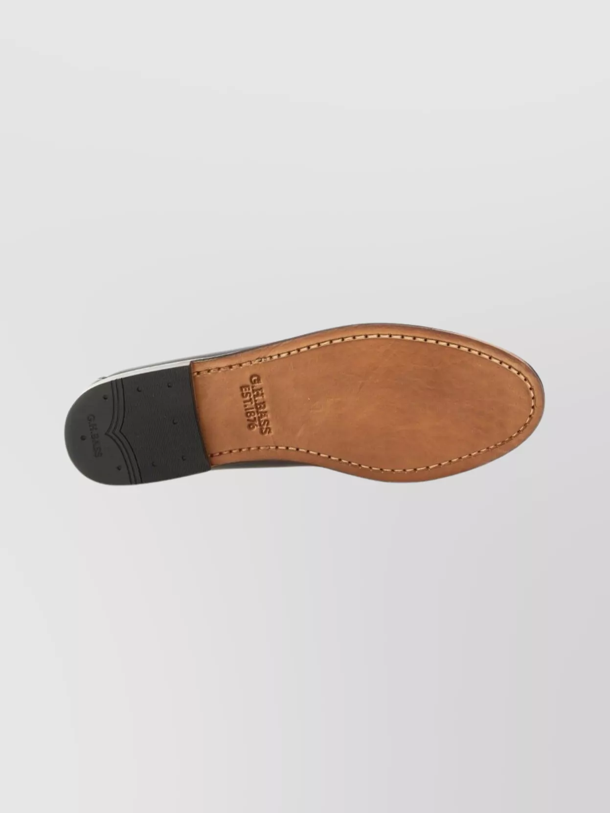Gh Bass Two-tone Leather Loafers Round Toe In Multi