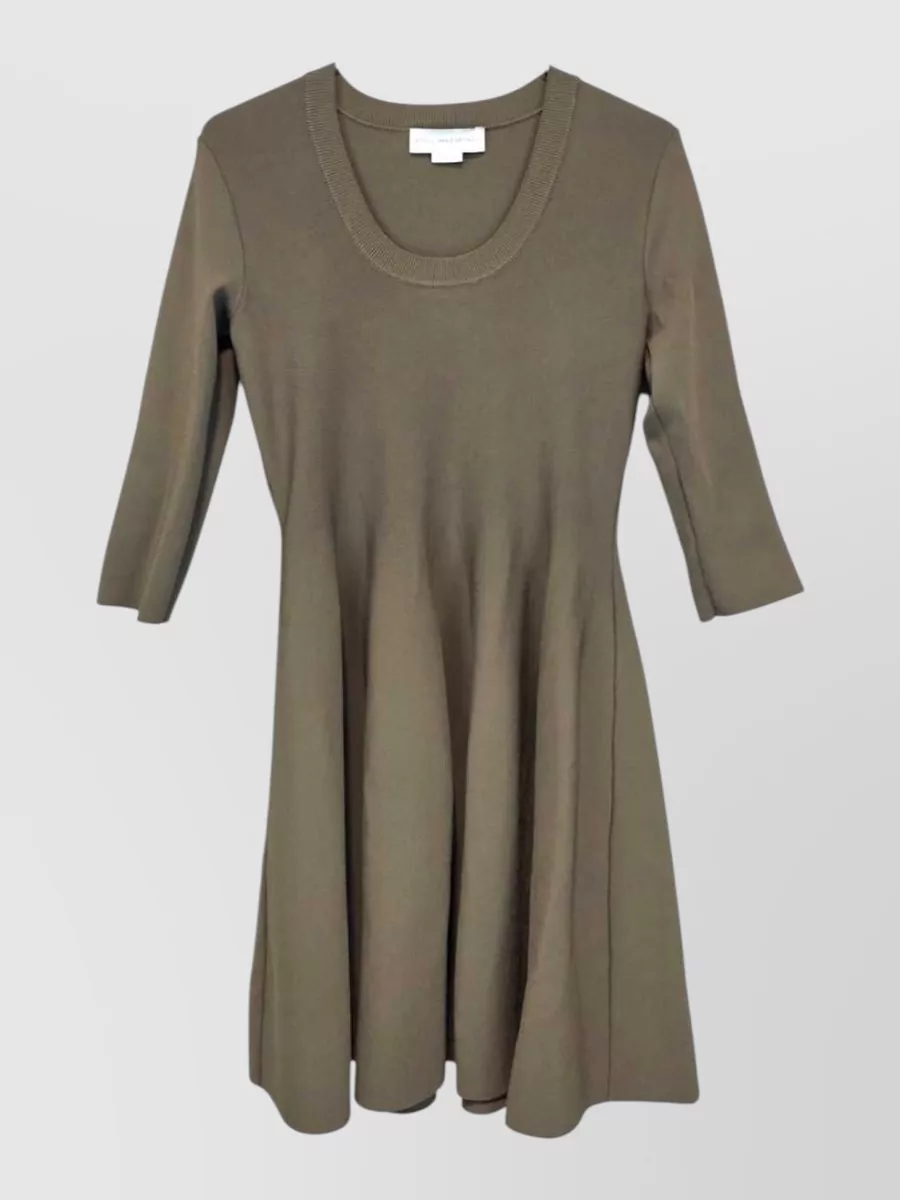 Stella Mccartney compact knit fit and flare knee-length dress