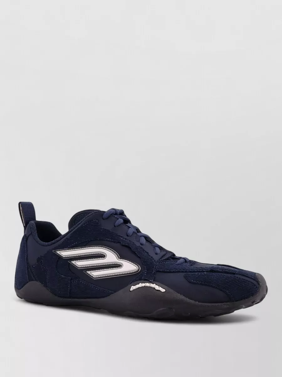Balenciaga velvet panel low-top sneakers