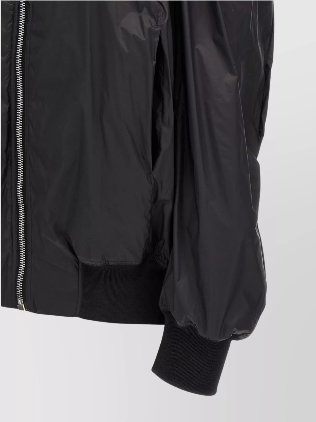 Rick Owens Womens Tec Flight Two-slip-pockets Shell Jacket Black