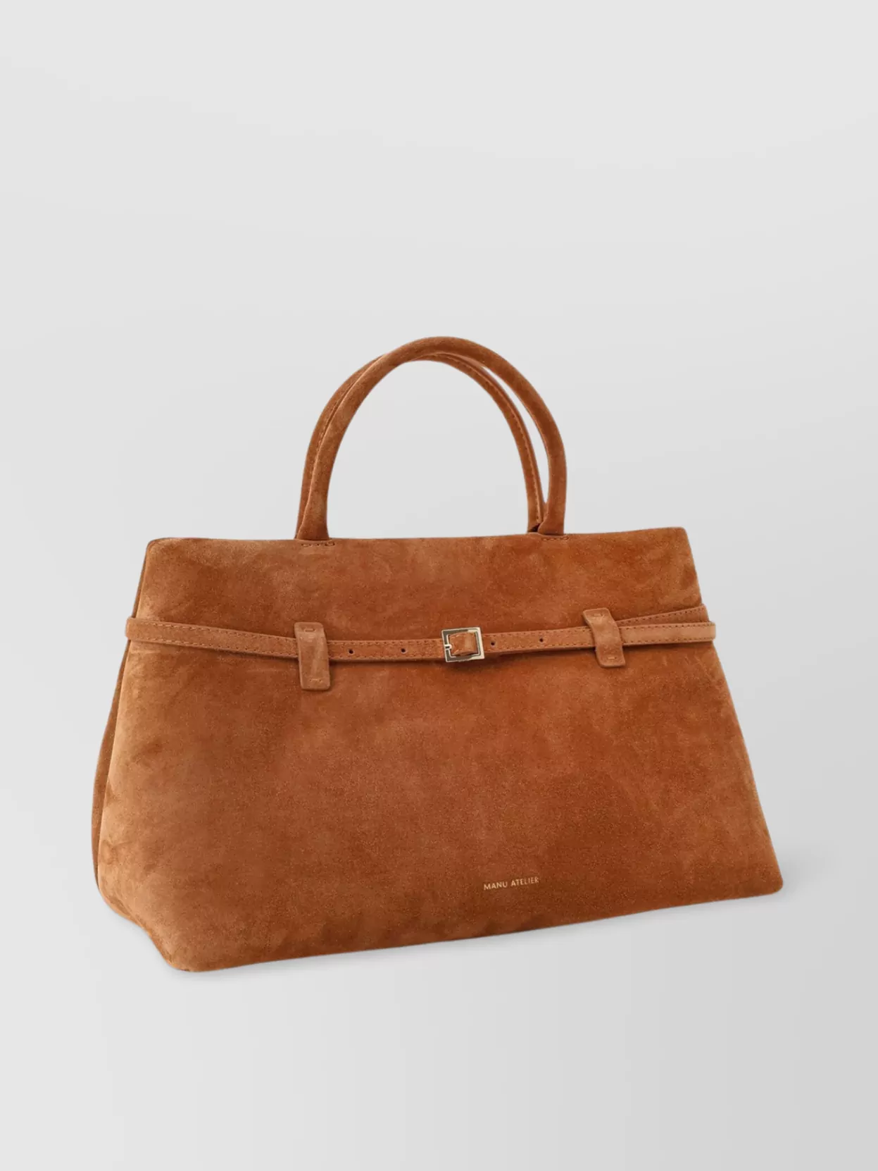 Manu Atelier Cambon 35 Suede Shoulder Bag