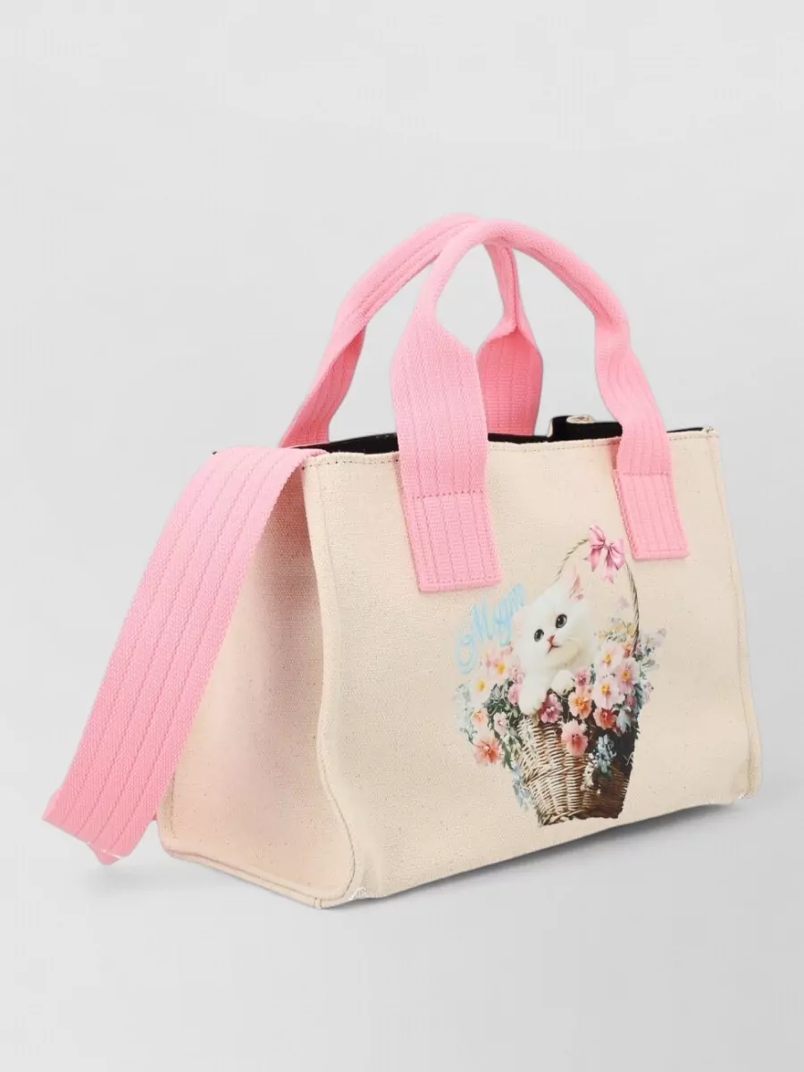 Msgm Printed Tote Bag