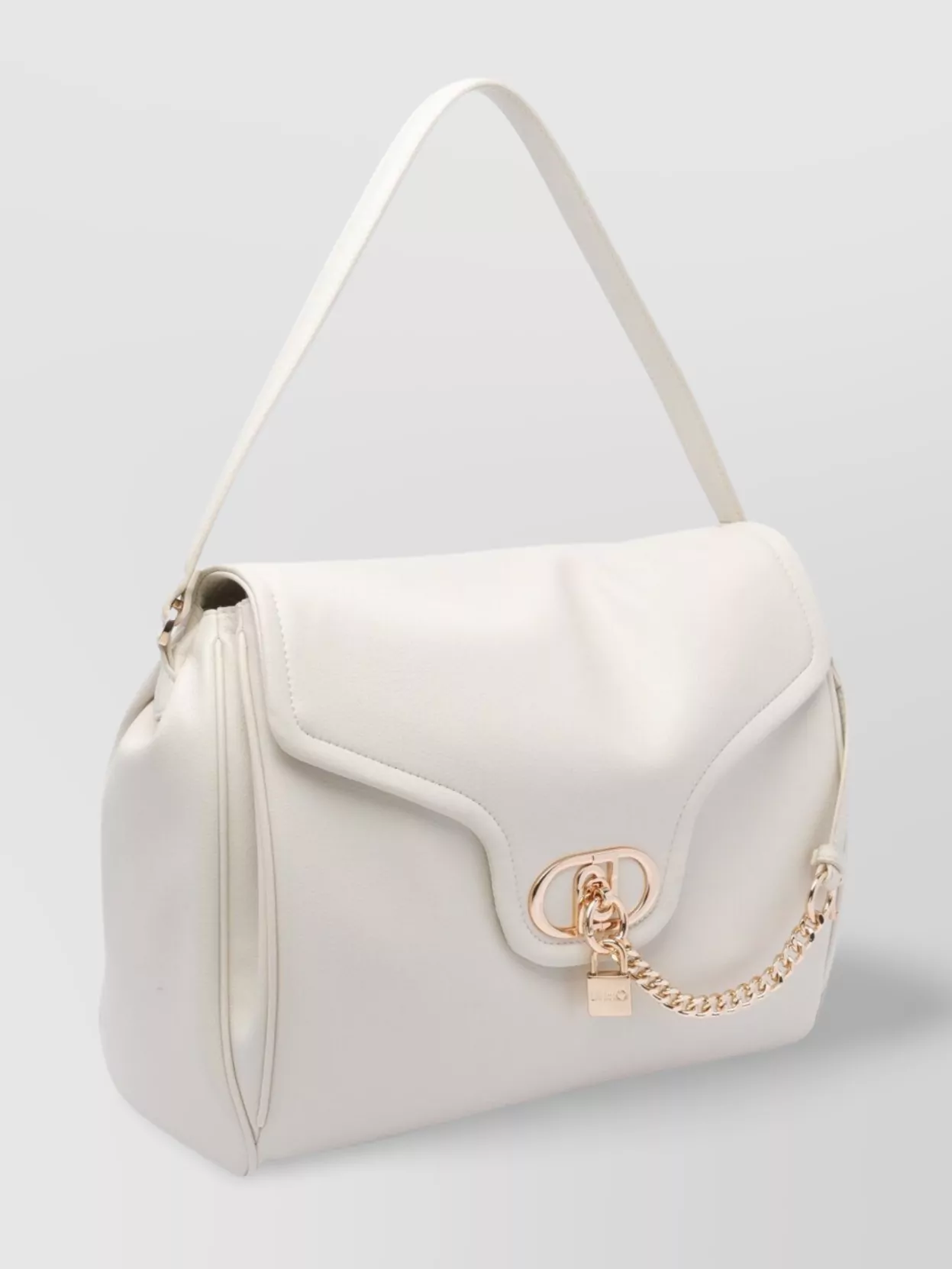 LIU •JO SHOULDER BAG WITH CHAIN DETAIL AND METAL HARDWARE