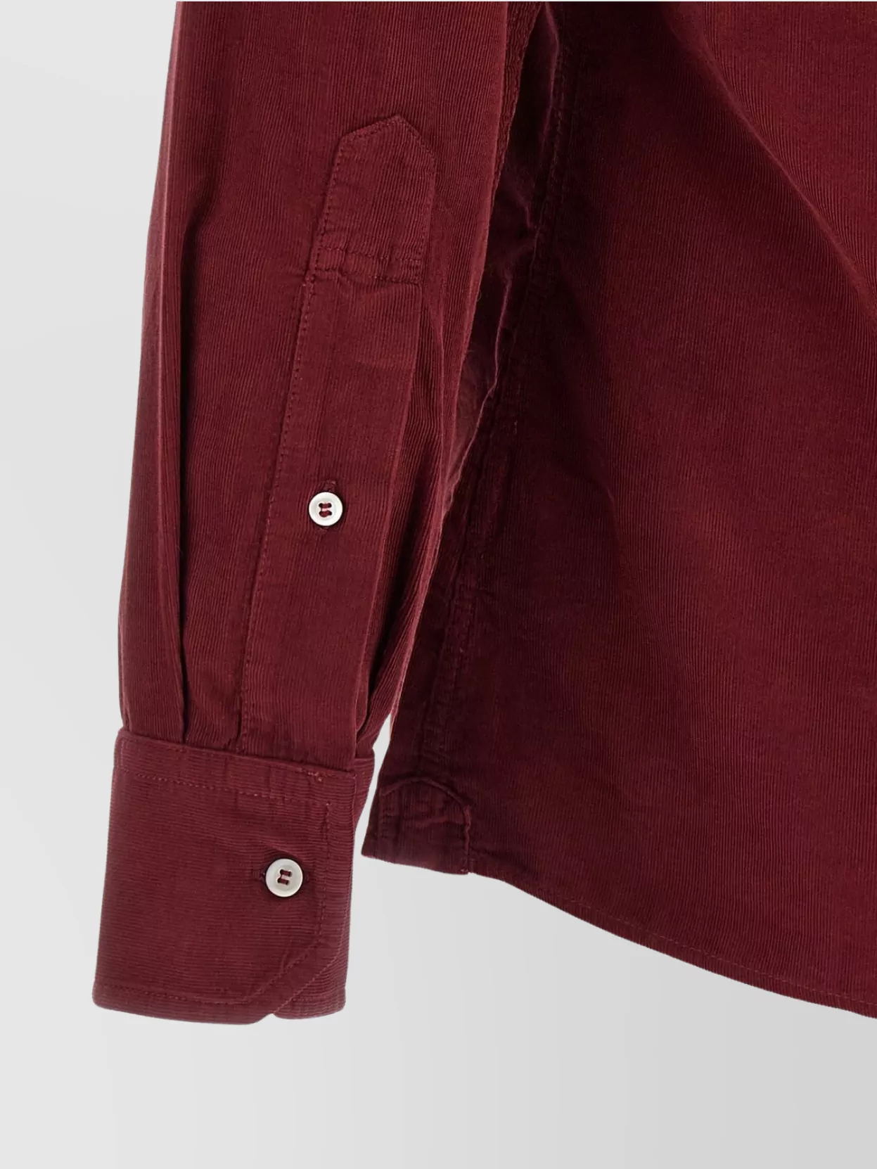 Brunello Cucinelli Button-Down Corduroy Shirt Featuring Chest Pockets