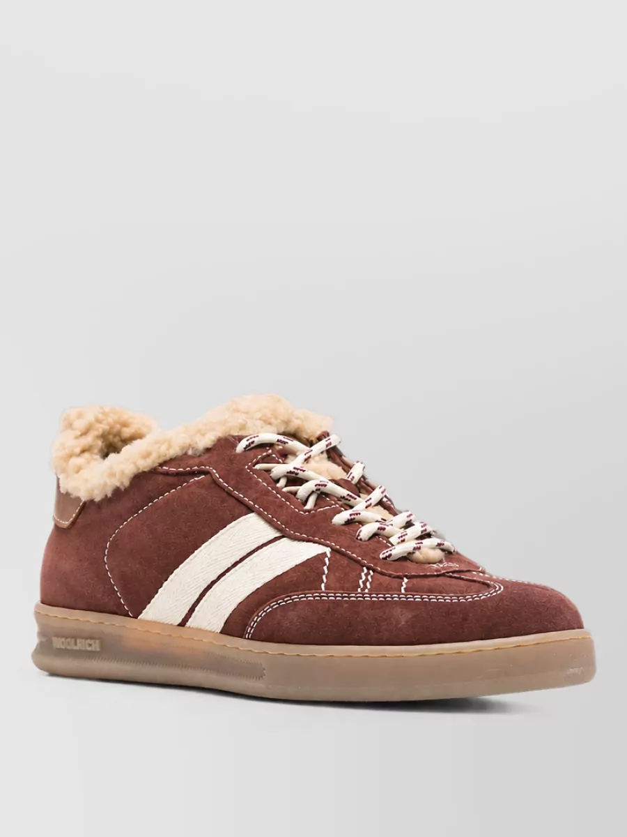 Woolrich leather low-top sneakers