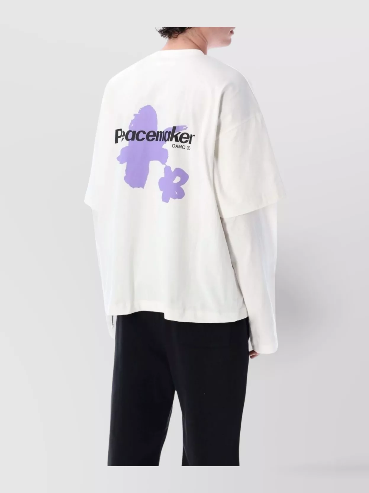 Oamc Layered Graphic Print Crew Neck Long Sleeve T-Shirt
