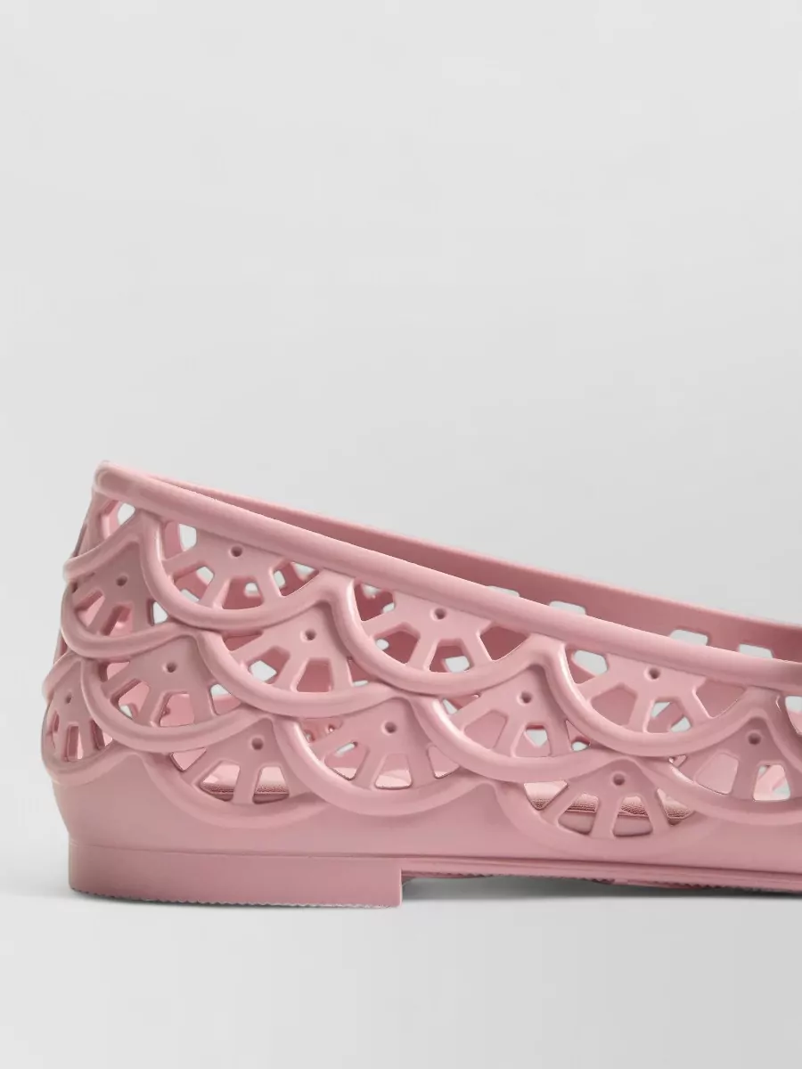 Valentino Garavani Rubber Mary Jane Ballerina Shoes