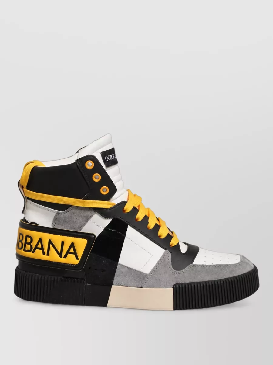 Dolce&Gabbana Leather High Top Sneakers